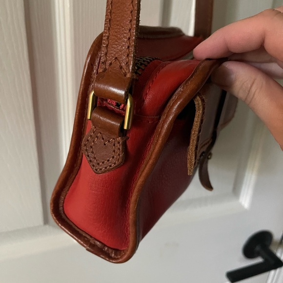 Madewell Small Crossbody Red Leather Purse Rectangle Minimalist Simple - Picture 11 of 15